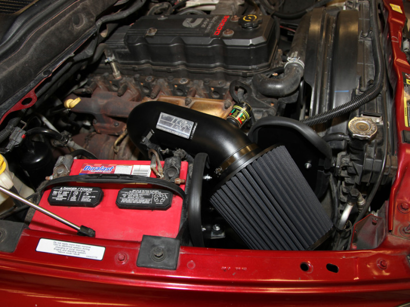 Dodge Ram 3500 Performance Air Intake - K&N Engineering - Blackhawk Induction with DRYFLOW Synthetic Filter - Black - `03-`06